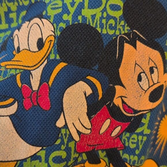 Disney Vintage Mickey mouse & Donald duck thermal hoodie sweatshirt size 3T kids - Picture 6 of 7